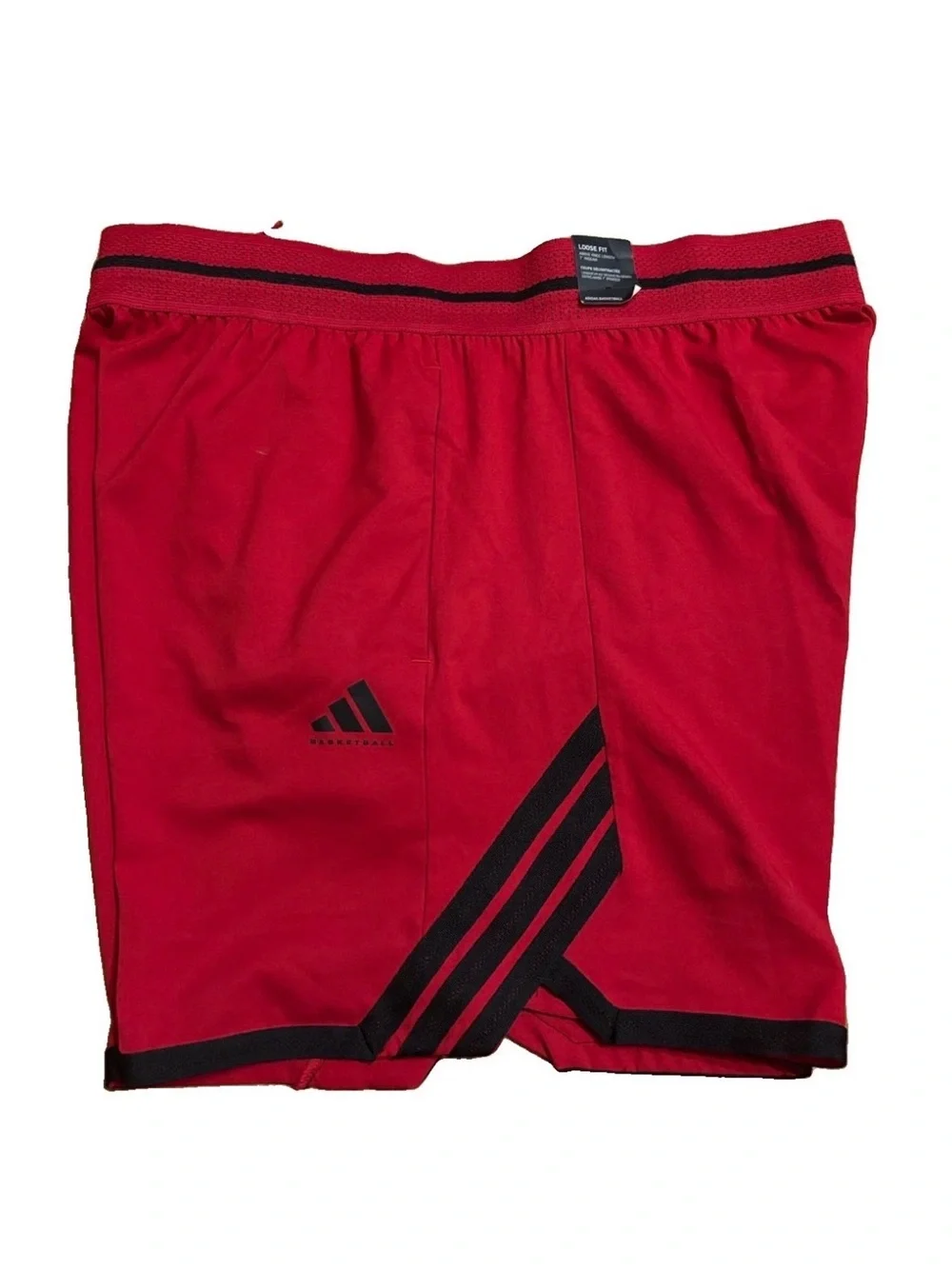 adidas Men’s Crazy Lite Basketball Shorts - Red/Black - XL